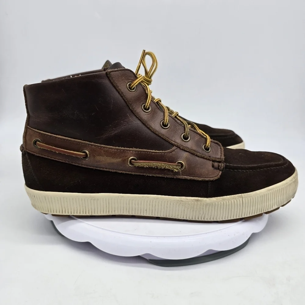 POLO Ralph Lauren Shoe Men's 13D Delmont Brown Leather Suede Chukka Boots